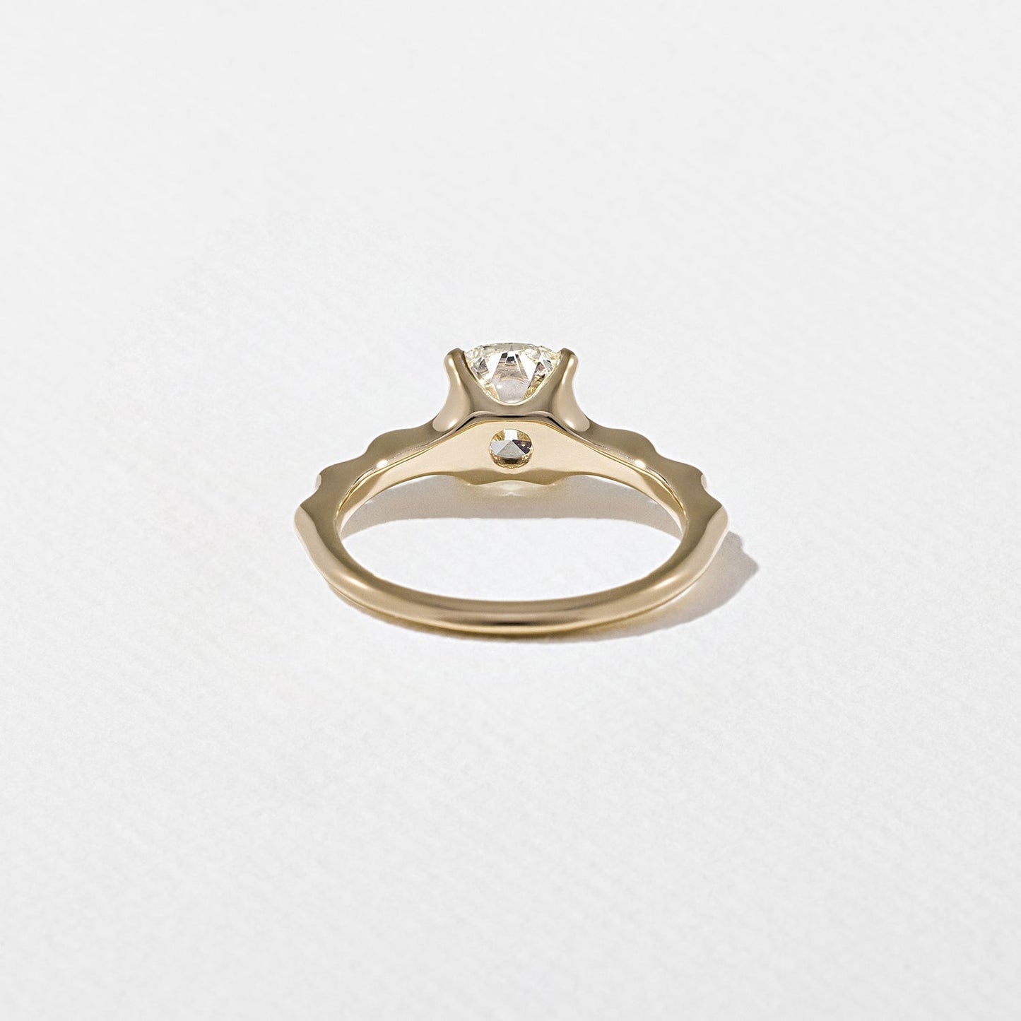 Cushion Lab Grown Diamond Solitaire Engagement Ring