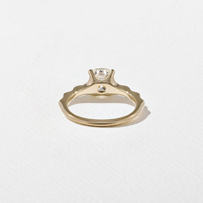 Cushion Lab Grown Diamond Solitaire Engagement Ring