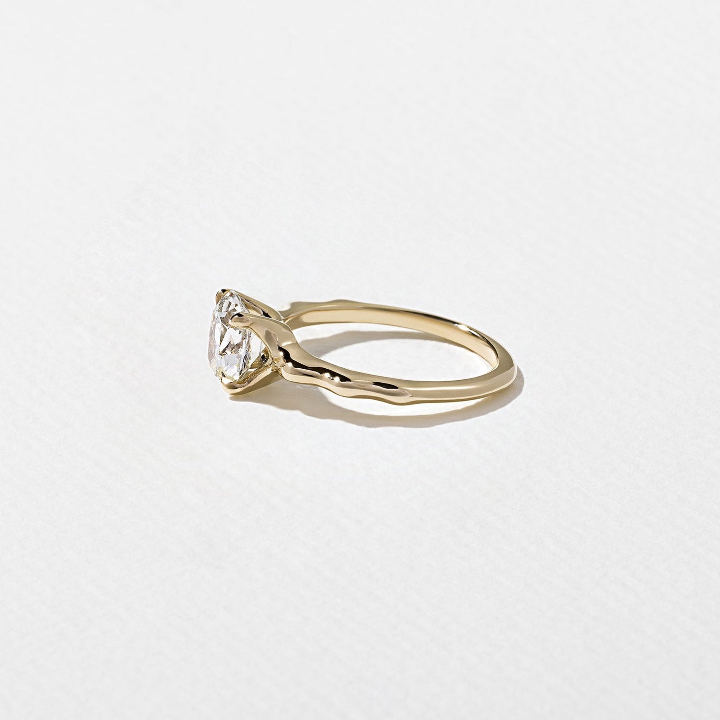 Cushion Lab Grown Diamond Solitaire Engagement Ring
