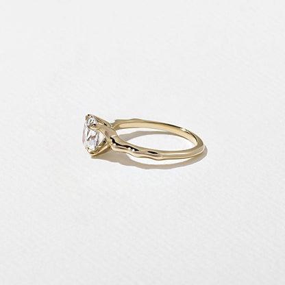 Cushion Lab Grown Diamond Solitaire Engagement Ring