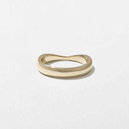Plain solitaire Wedding Band
