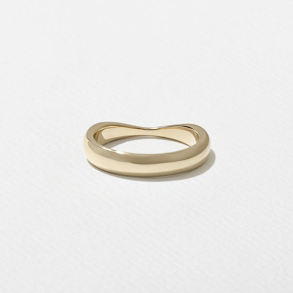 Plain solitaire Wedding Band