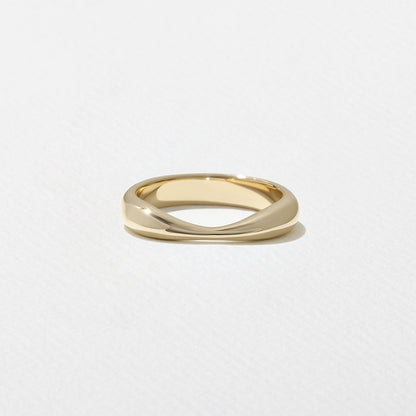 Plain solitaire Wedding Band