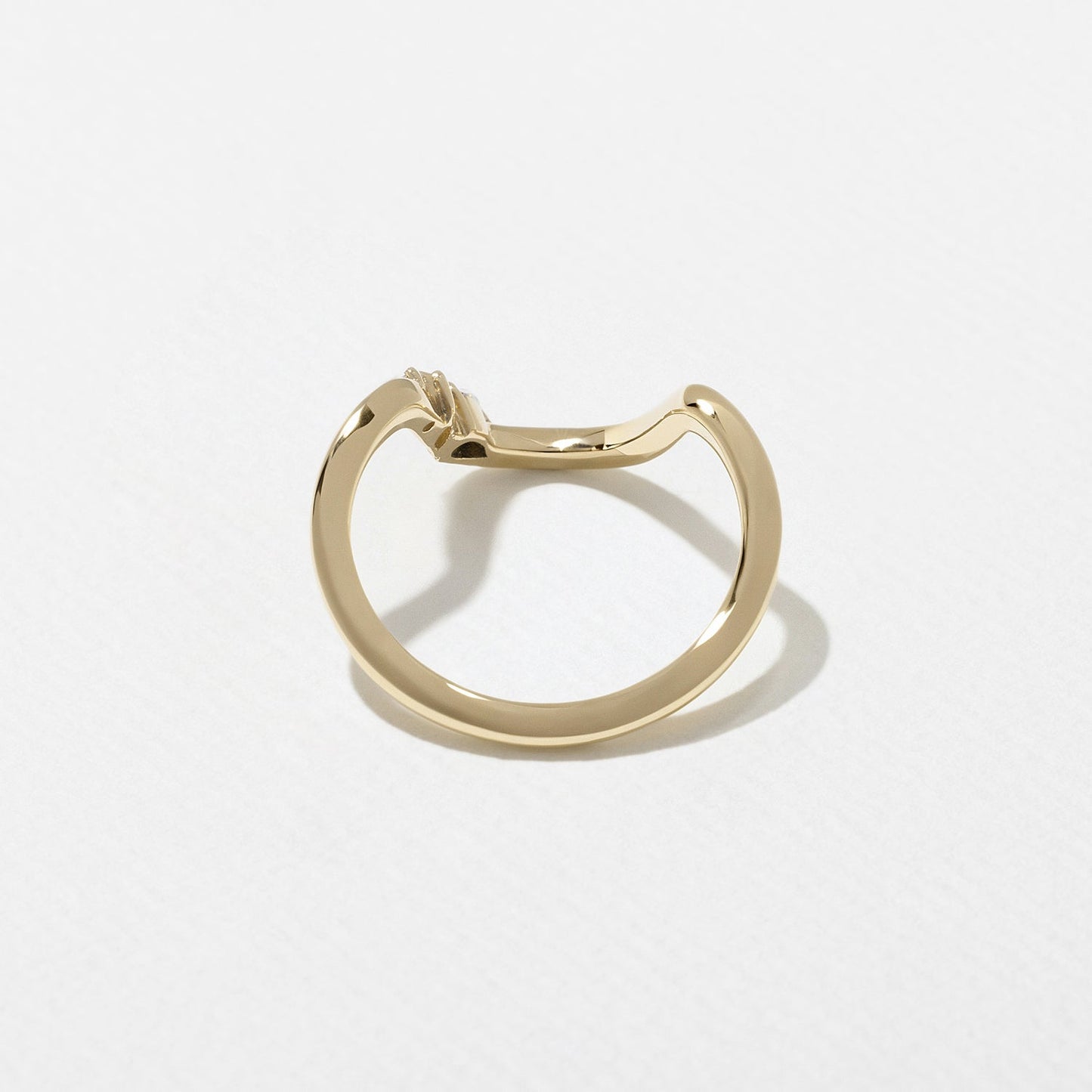 0.15 TCW Pear & Marquise Curved Wedding Band
