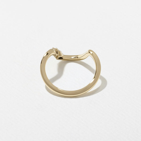 0.15 TCW Pear & Marquise Curved Wedding Band