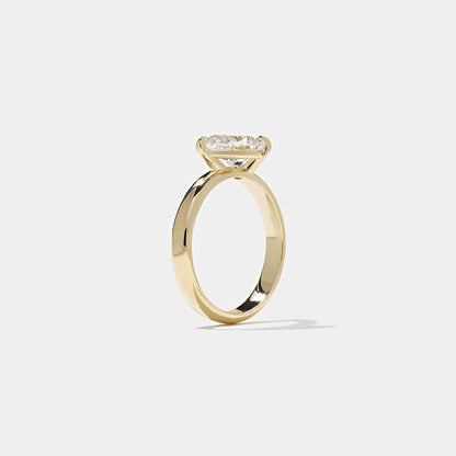 East-West Pear Lab Grown Diamond Solitaire Engagement Ring