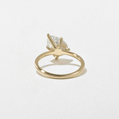 Pear Lab Grown Diamond Solitaire Engagement Ring