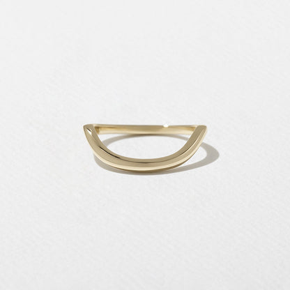 Unique Curved Wedding Band