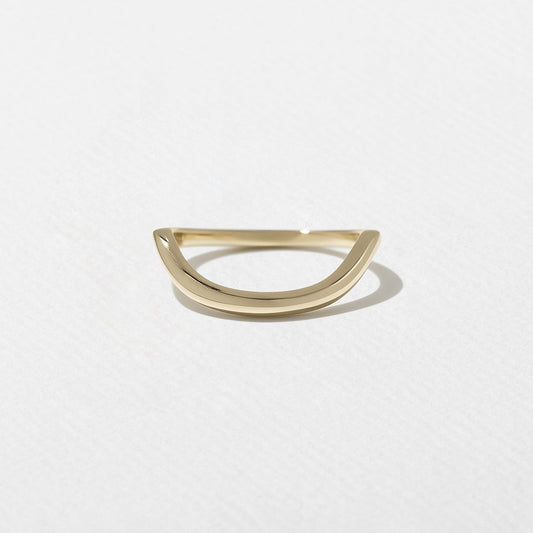Unique Curved Wedding Band