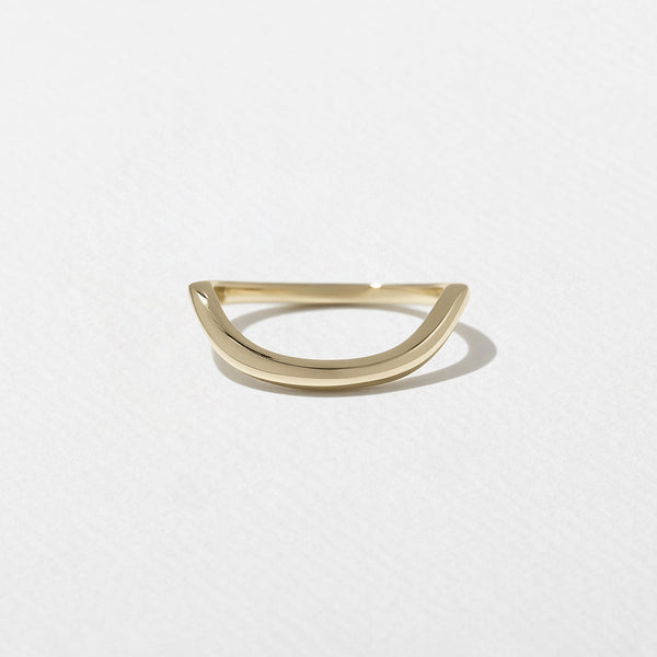 Unique Curved Wedding Band