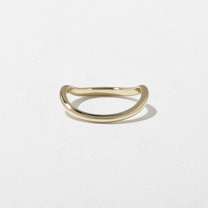Unique Curved Wedding Band