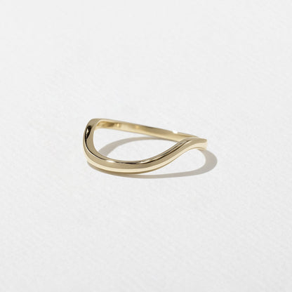 Unique Curved Wedding Band