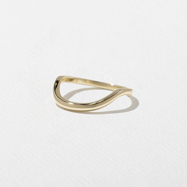 Unique Curved Wedding Band