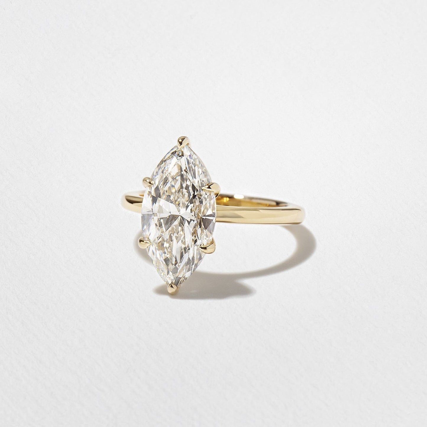 Marquise Lab Grown Diamond Solitaire Engagement Ring