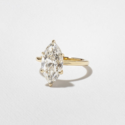 Marquise Lab Grown Diamond Solitaire Engagement Ring