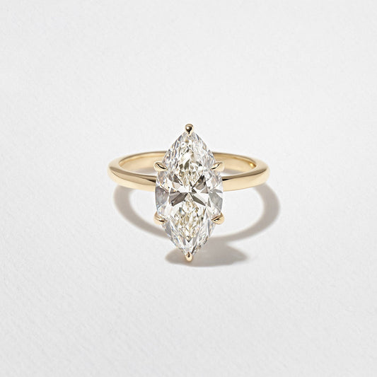Marquise Lab Grown Diamond Solitaire Engagement Ring