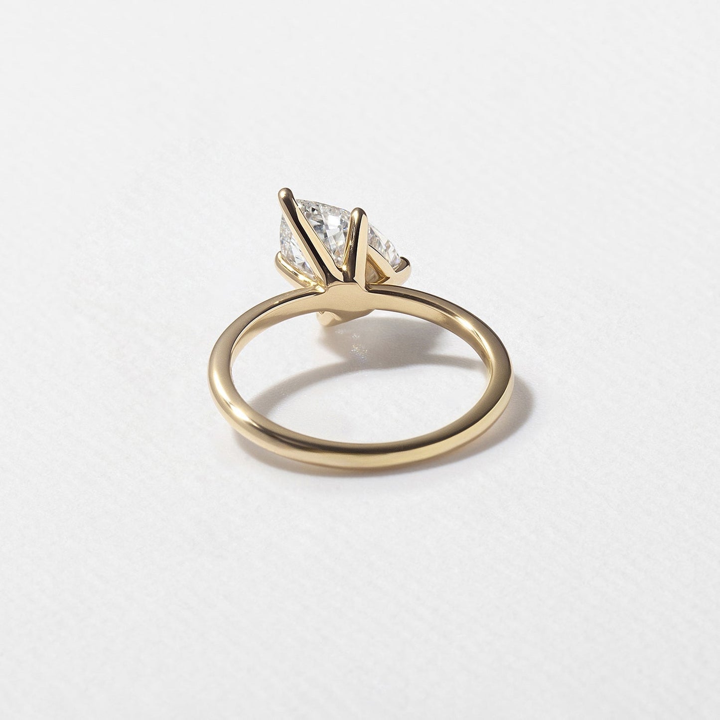 Pear Lab Grown Diamond Solitaire Engagement Ring