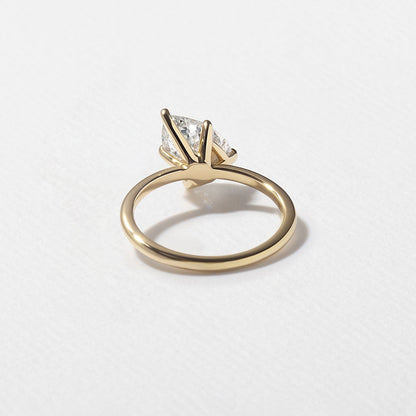 Pear Lab Grown Diamond Solitaire Engagement Ring