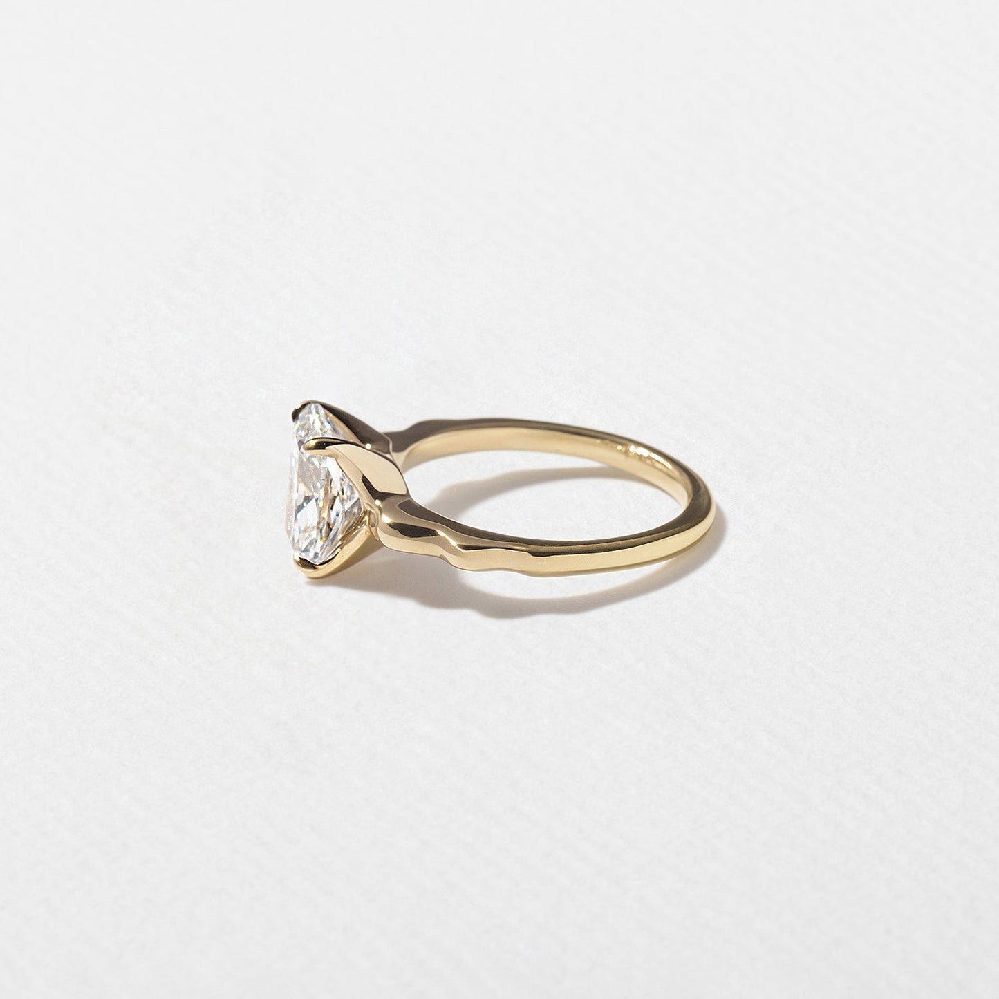Cushion Lab Grown Diamond Solitaire Engagement Ring