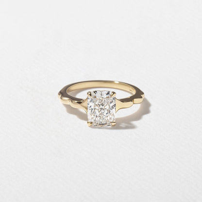 Cushion Lab Grown Diamond Solitaire Engagement Ring