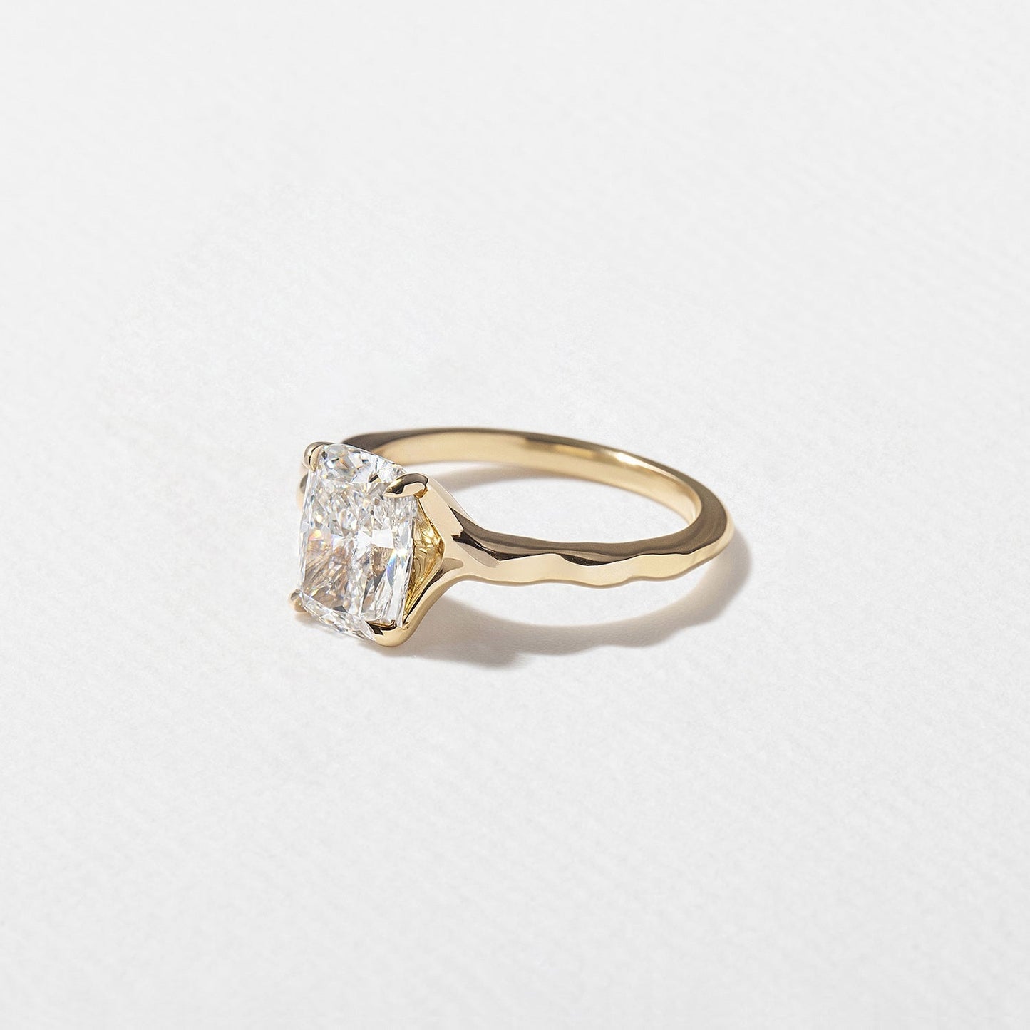 Cushion Lab Grown Diamond Solitaire Engagement Ring