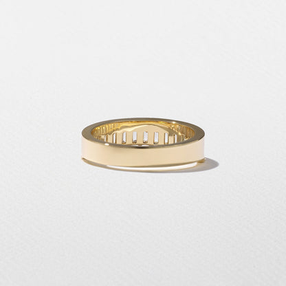 1.27 TCW Baguette Shape Half Eternity Wedding Band