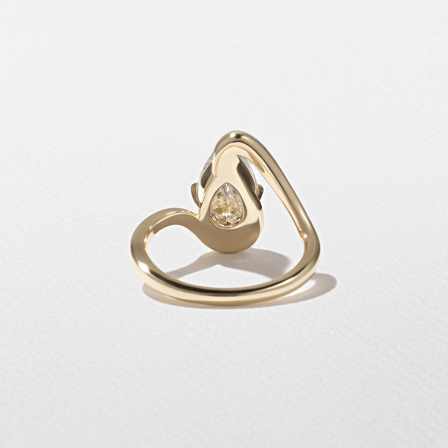 Pear Lab Grown Diamond Solitaire Engagement Ring