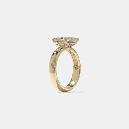 Marquise Lab Grown Diamond Dainty Engagement Ring
