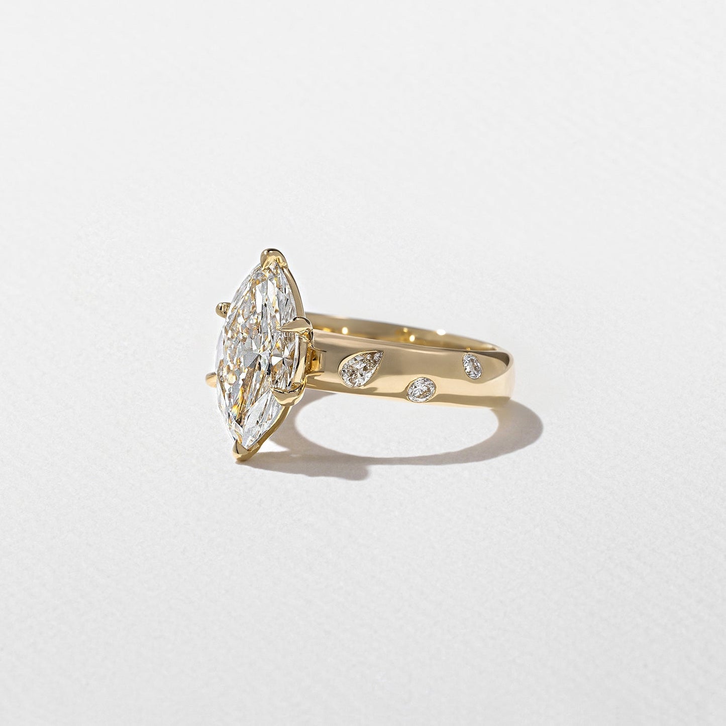 Marquise Lab Grown Diamond Dainty Engagement Ring