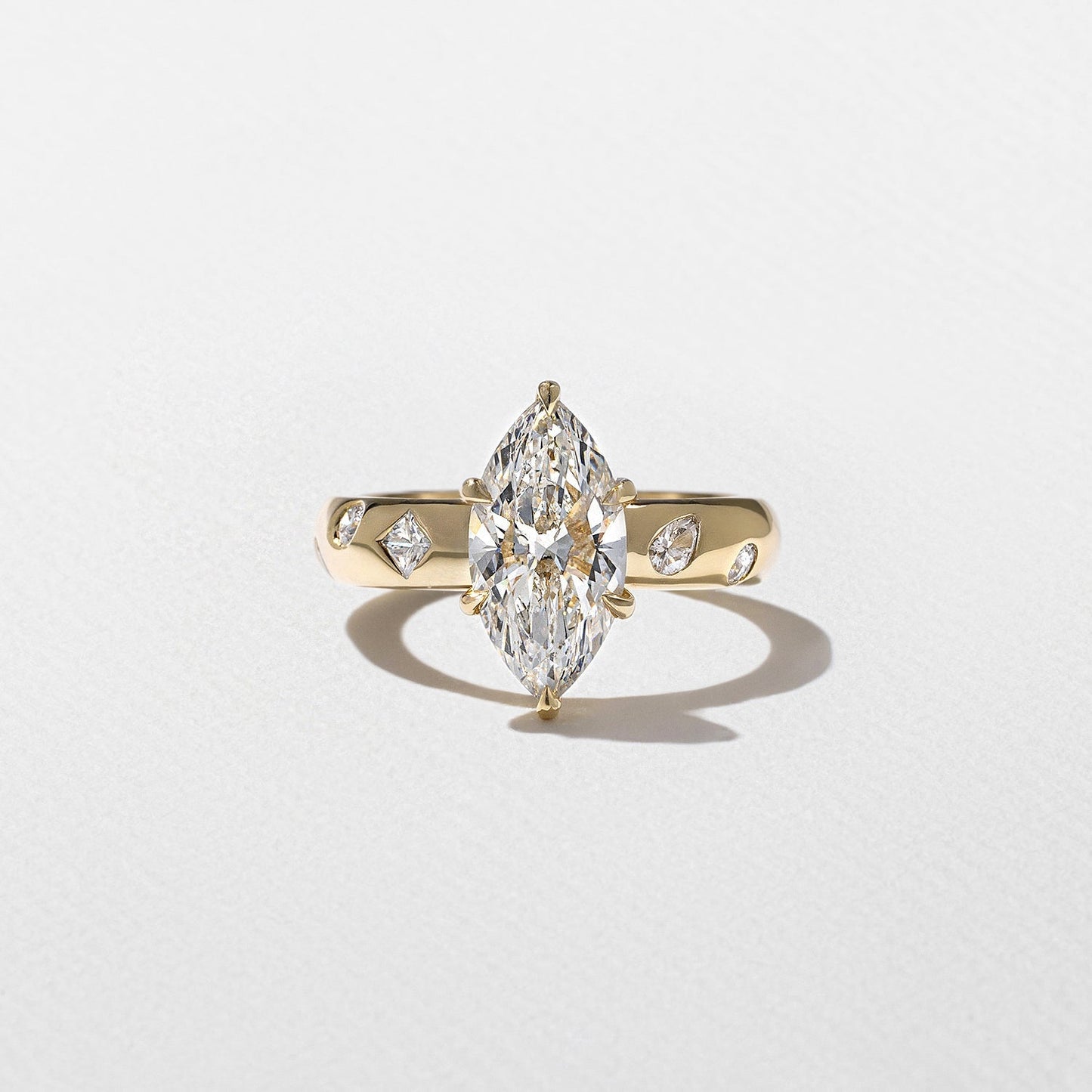 Marquise Lab Grown Diamond Dainty Engagement Ring