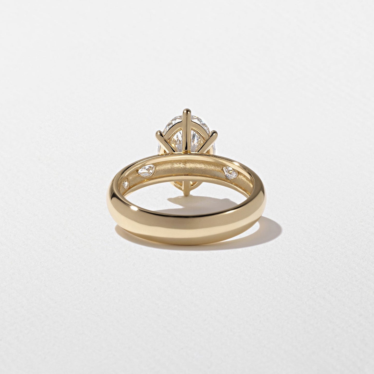 Oval Lab Grown Diamond Dainty Engagement Ring