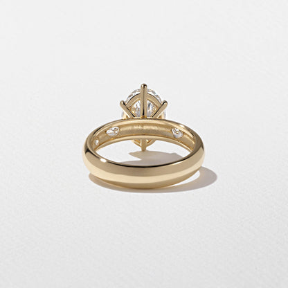 Oval Lab Grown Diamond Dainty Engagement Ring