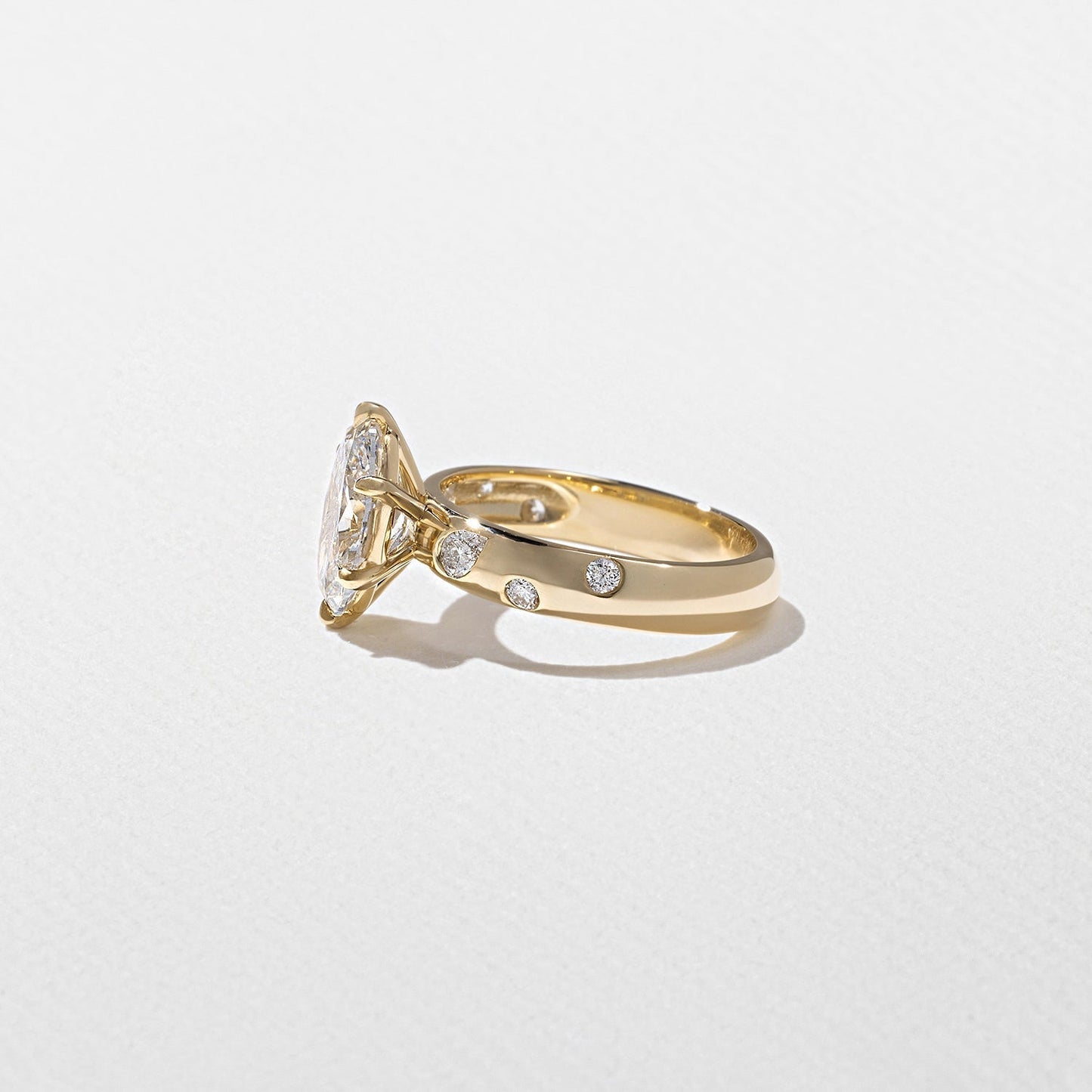 Oval Lab Grown Diamond Dainty Engagement Ring