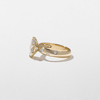 Oval Lab Grown Diamond Dainty Engagement Ring