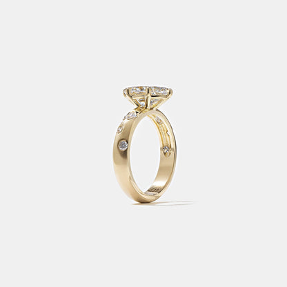 Oval Lab Grown Diamond Dainty Engagement Ring