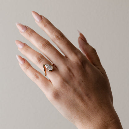 Pear Lab Grown Diamond Solitaire Engagement Ring