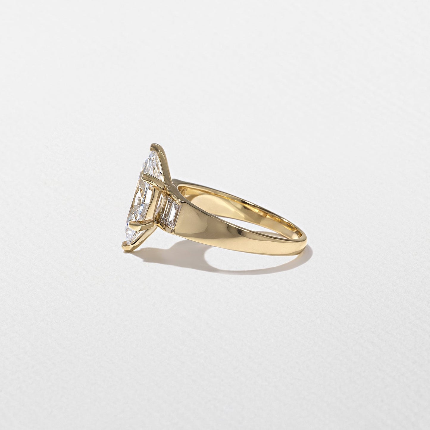 Marquise Lab Grown Diamond Five Stone Engagement Ring