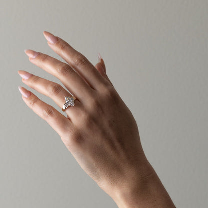 Marquise Lab Grown Diamond Five Stone Engagement Ring