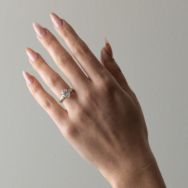Oval Lab Grown Diamond Dainty Engagement Ring