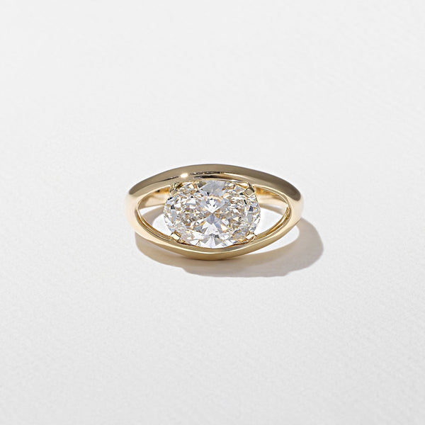 Oval Lab Grown Diamond Solitaire Style Engagement Ring