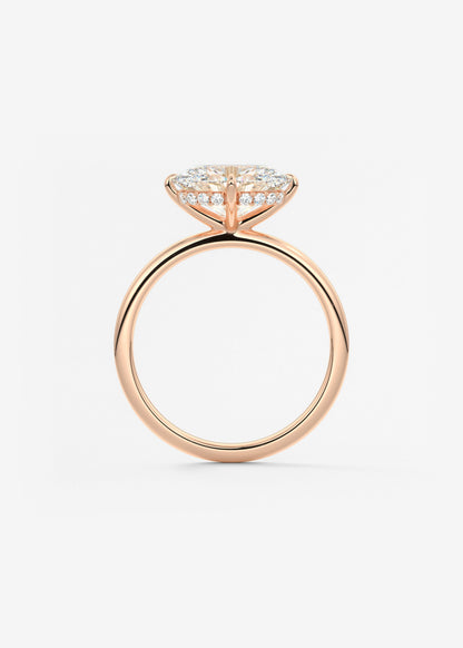 Oval East West Solitaire Lab Grown Diamond Engagement Ring