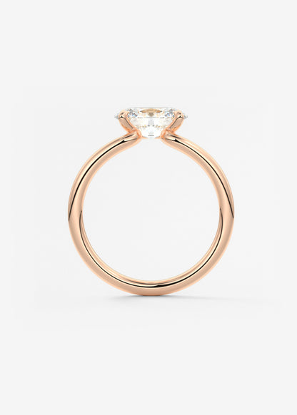 Oval Solitaire Lab Grown Diamond Engagement Ring