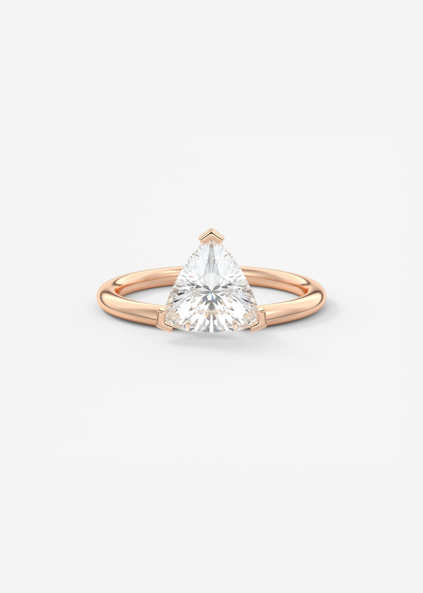 Trillion Solitaire Lab Grown Diamond Engagement Ring