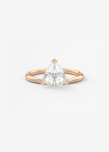 Trillion Solitaire Lab Grown Diamond Engagement Ring