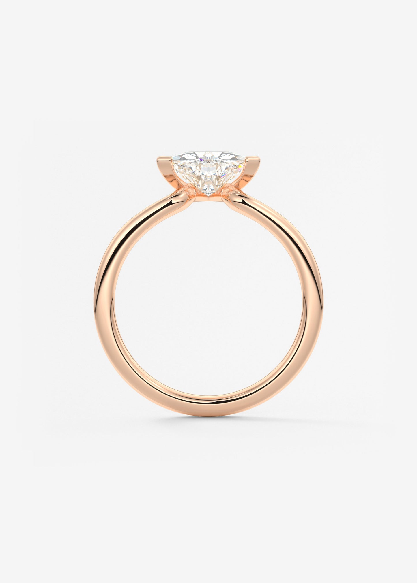 Trillion Solitaire Lab Grown Diamond Engagement Ring