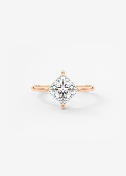 Princess East West Lab Grown Diamond Engagement Ring