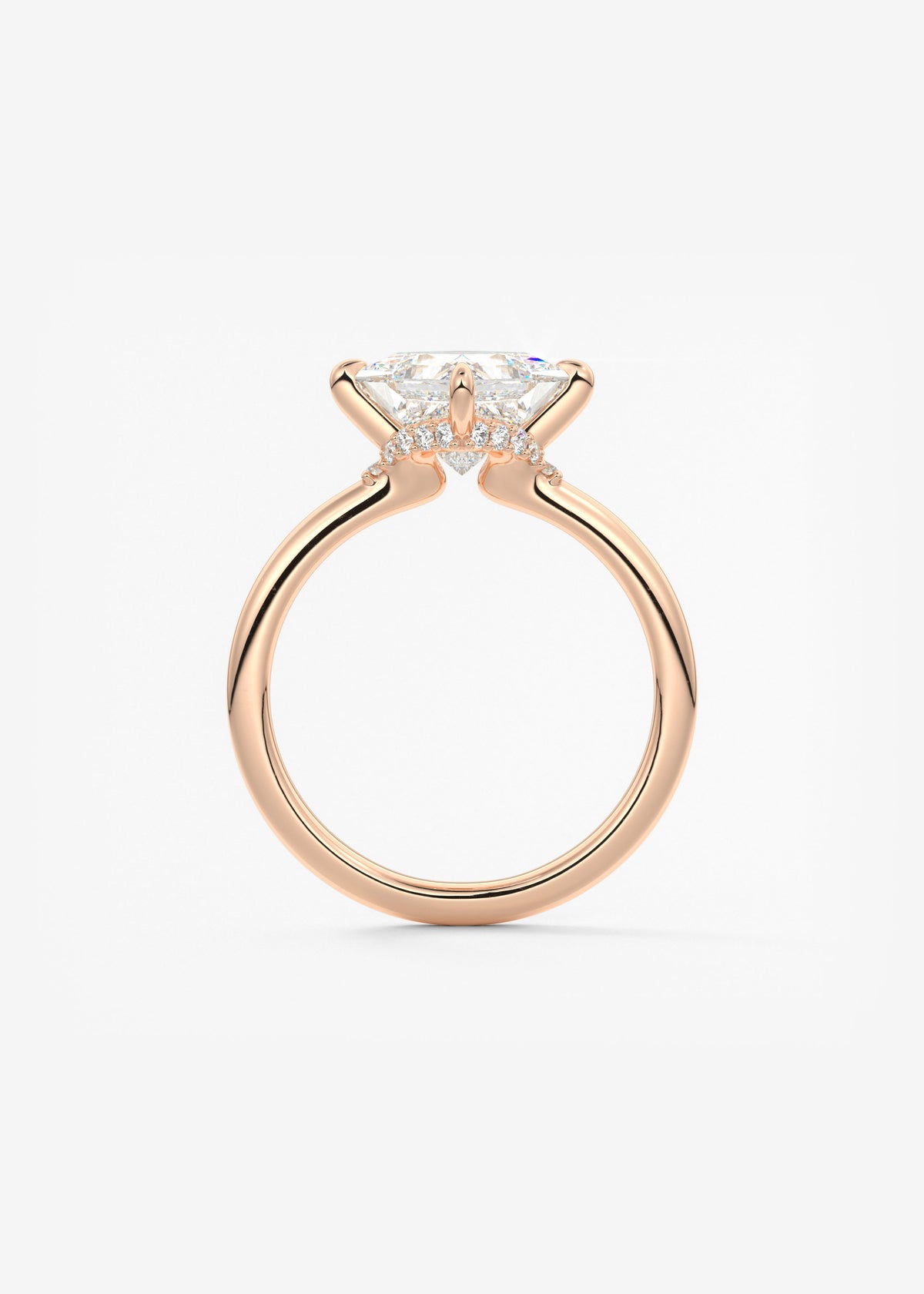 Princess East West Lab Grown Diamond Engagement Ring