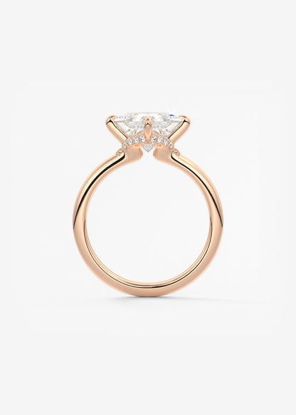 Princess East West Lab Grown Diamond Engagement Ring