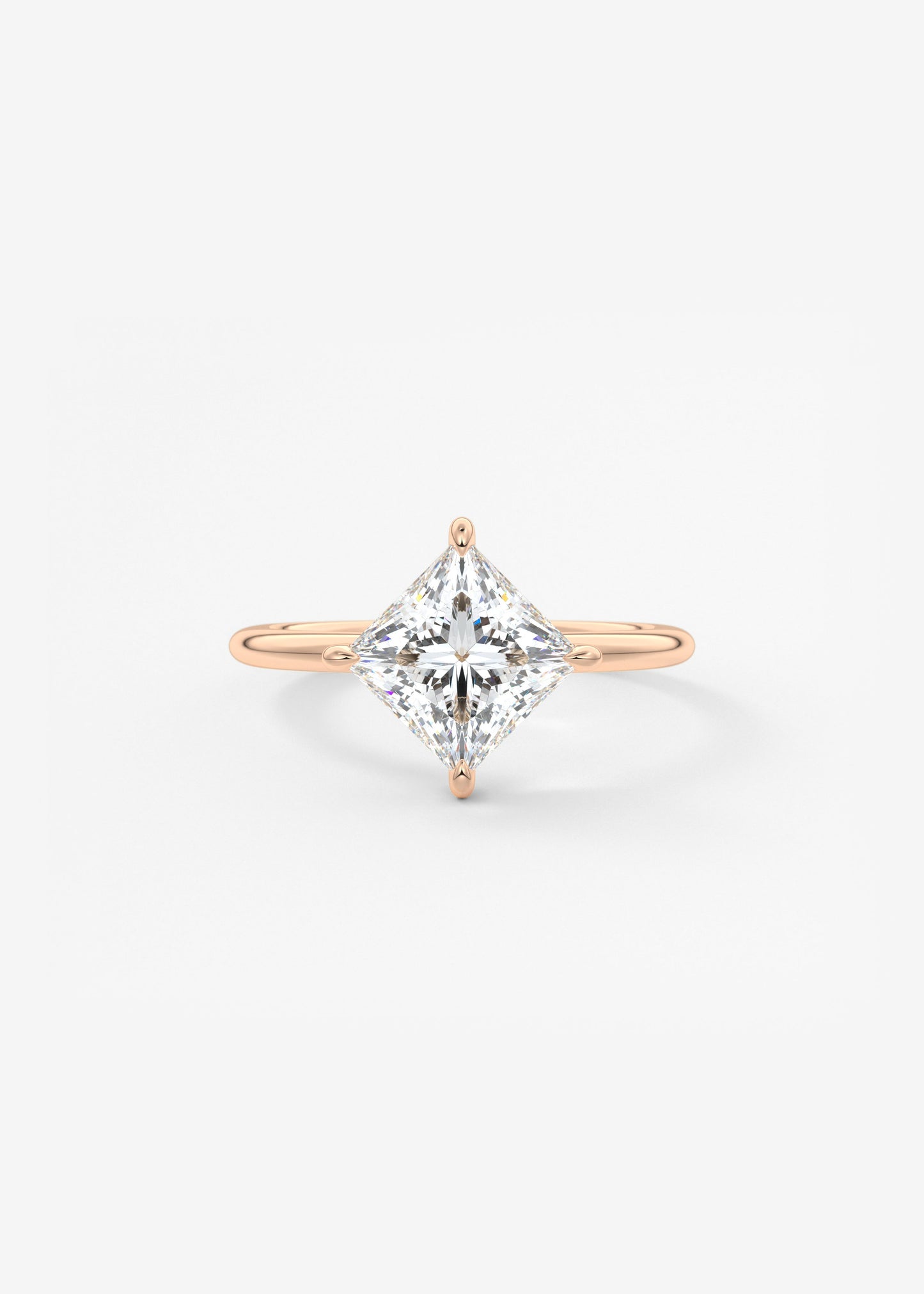 Princess East West Lab Grown Diamond Engagement Ring