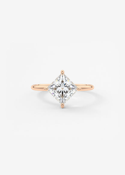 Princess East West Lab Grown Diamond Engagement Ring